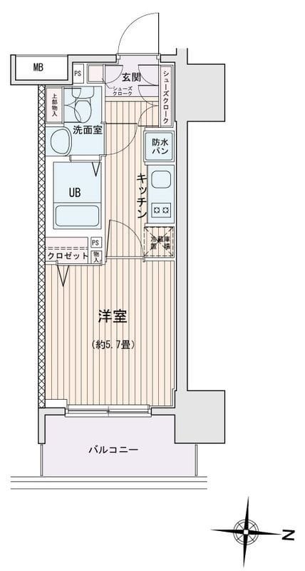 エスティメゾン錦糸町Ⅱ 0218 間取り図