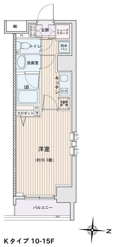 エスティメゾン錦糸町Ⅱ 1014 間取り図