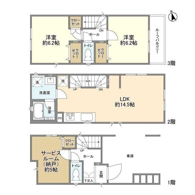 Kolet川崎下麻生 17.8万円/入力なし/なし 間取り図