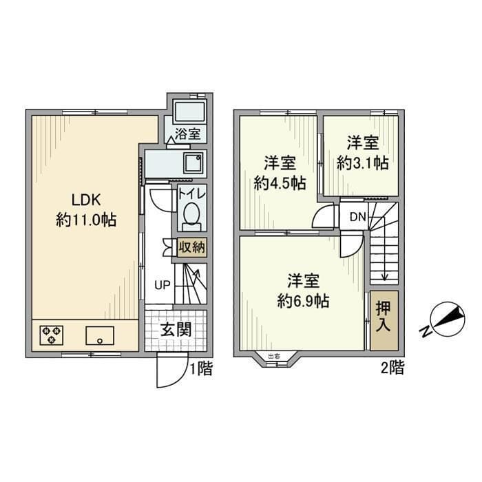 下貝塚戸建 0 間取り図