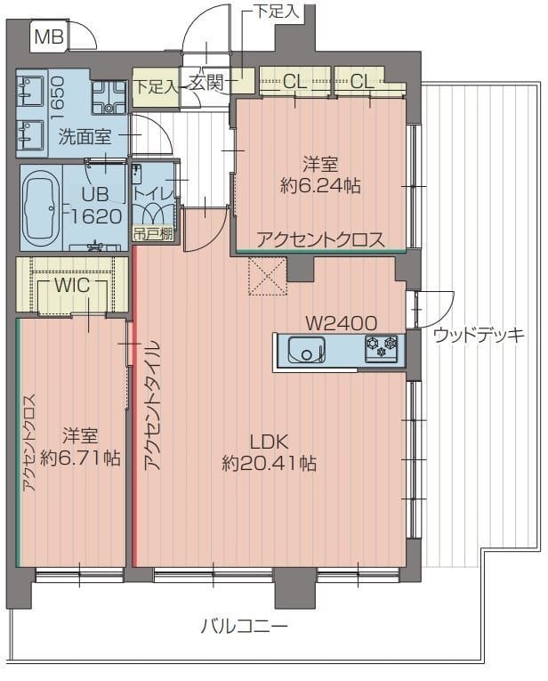 プレジオ北綾瀬ASIAN 0506 間取り図