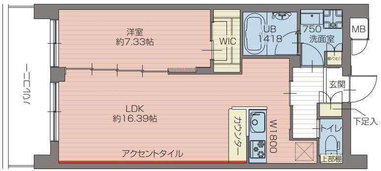 プレジオ北綾瀬ASIAN 0703 間取り図