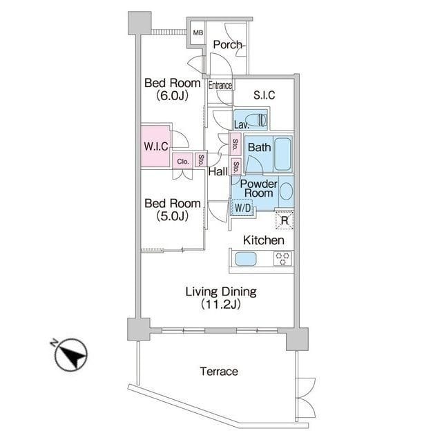 コンフォリア上池台 101 間取り図