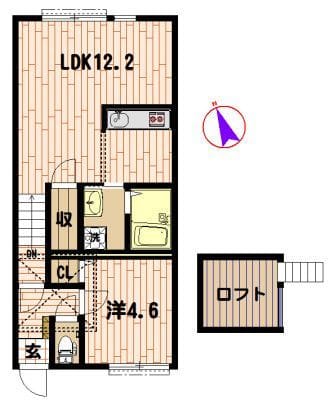 Park Hills 大倉山 102 間取り図