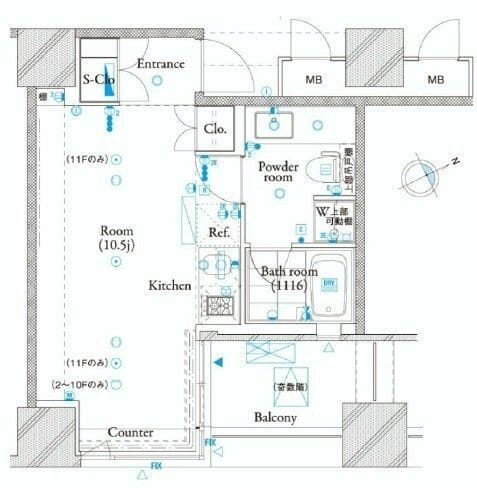ザ・タワー芝浦 707