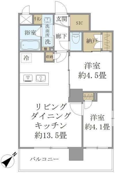 ステラコート川崎 205 間取り図