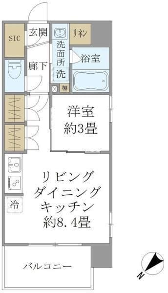 ステラコート川崎 901 間取り図