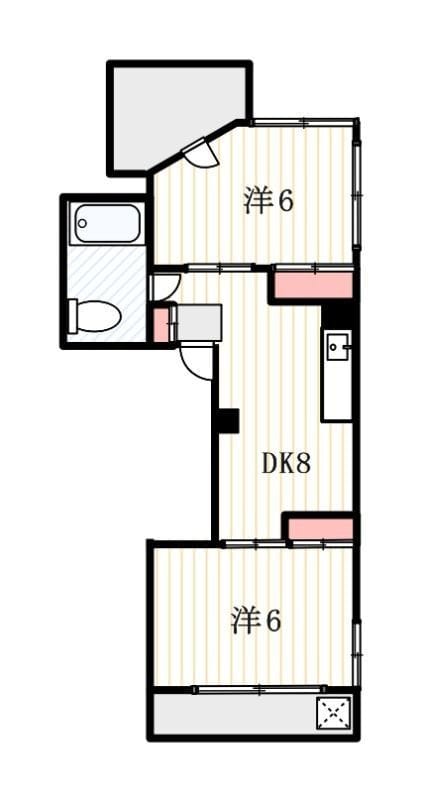 バンビ第4ビル 302 間取り図