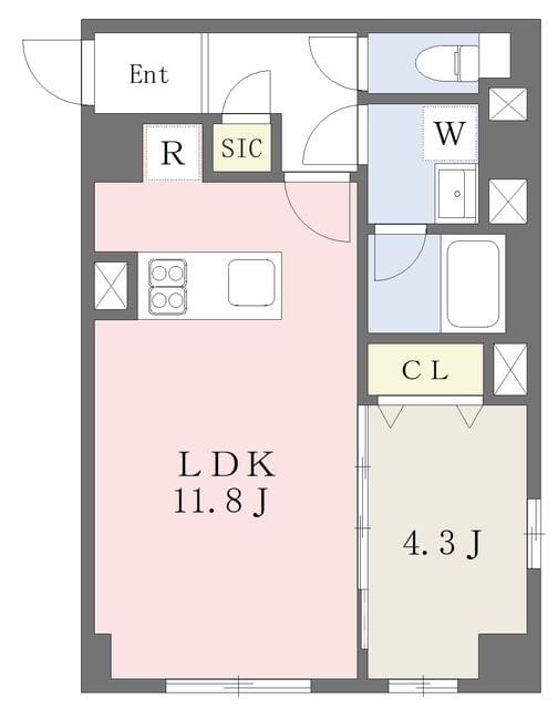 グランジット本郷壱岐坂 101 間取り図