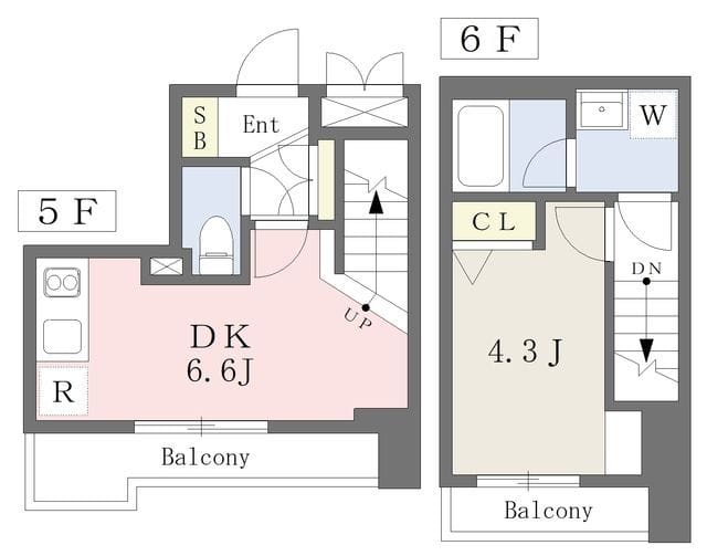 グランジット本郷壱岐坂 502 間取り図