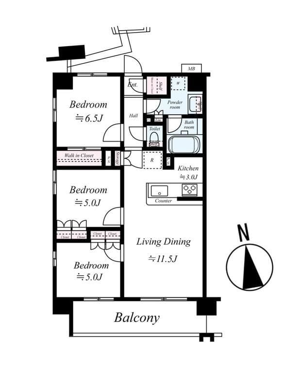 プレシス南砂町DOUX 804 間取り図