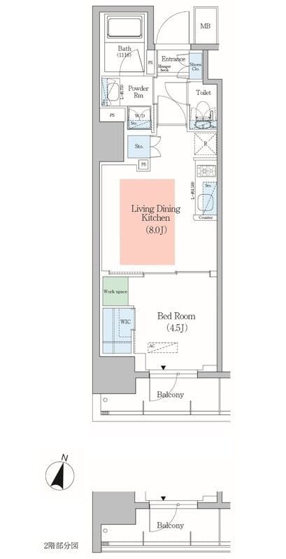アーバネックス千代田淡路町 402 間取り図
