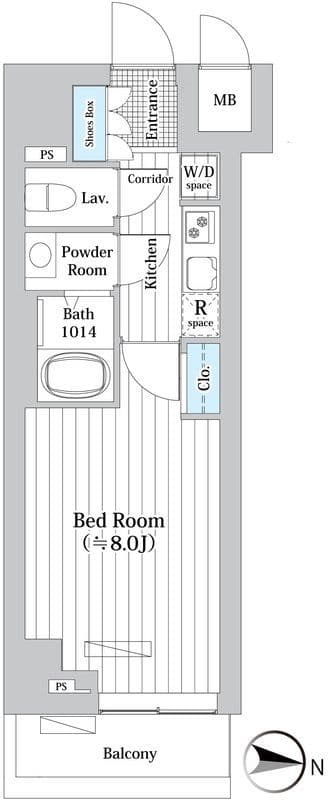 ルーエ押上 601 間取り図