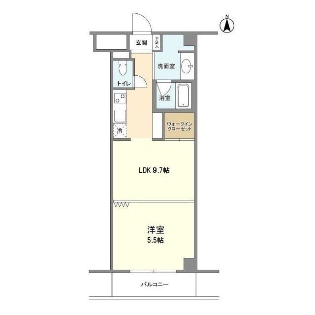 ラクラス麻布十番 0804 間取り図