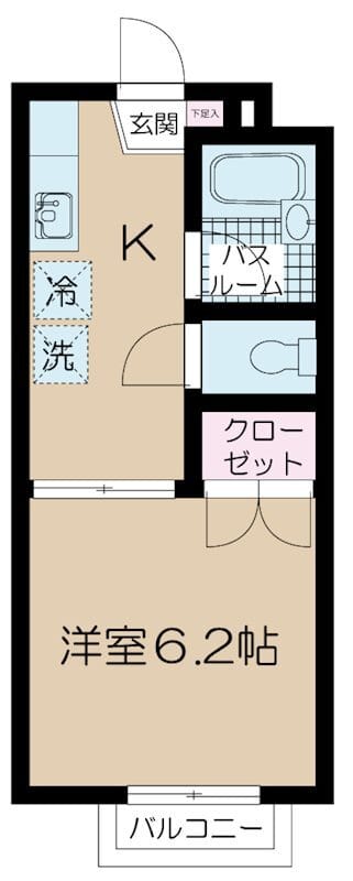 メゾンシーマ 202 間取り図