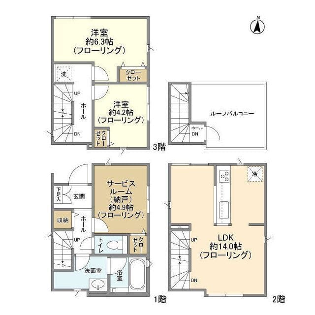 Kolet小台#02 23.5万円/入力なし/なし 間取り図