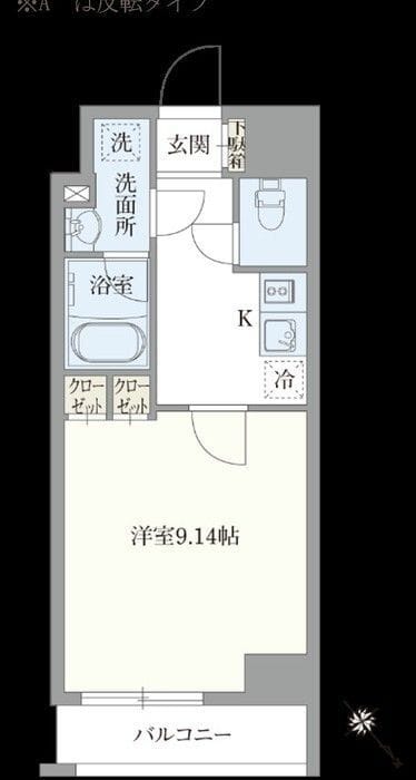 ベルエスパス箱崎 0302 間取り図