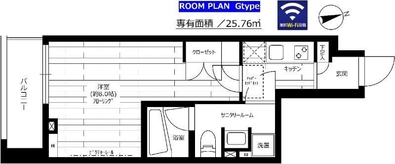 ステージグランデ用賀アジールコート 902 間取り図