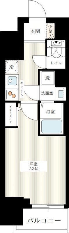 HY’s三ノ輪 208 間取り図