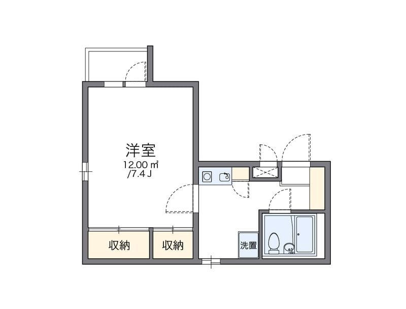 レオパレスRX早稲田第2 301 間取り図