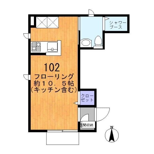 ラロッシュ北新宿 102 間取り図