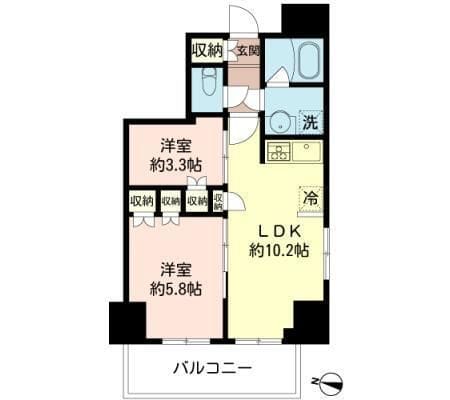 MFPRコート木場公園 1101 間取り図