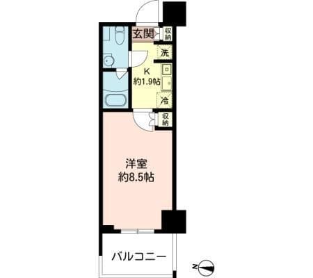 MFPRコート木場公園 1208 間取り図