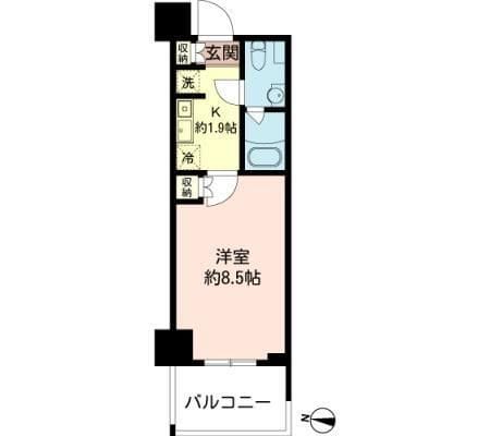 MFPRコート木場公園 607 間取り図