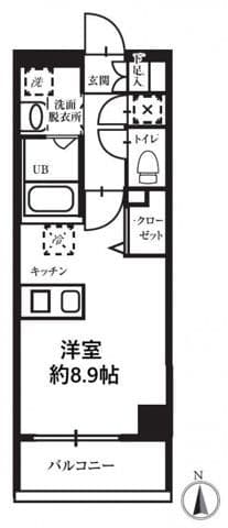 T's garden高円寺 504 間取り図