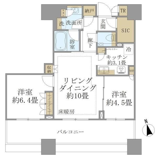 白金ザ・スカイ東棟 E1209