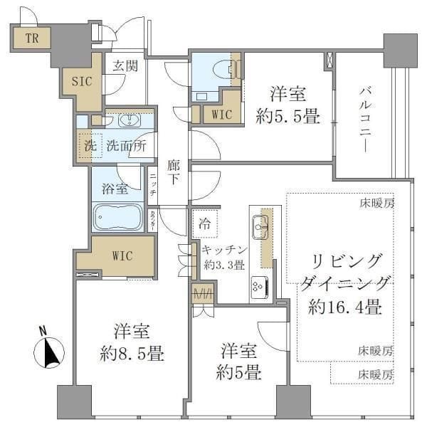 白金ザ・スカイ東棟 E1910
