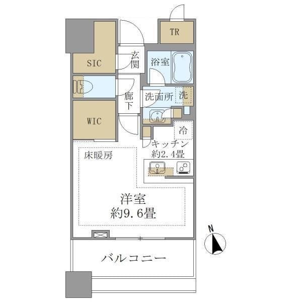 白金ザ・スカイ東棟 E606
