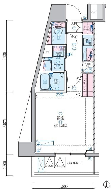 ジェノヴィア蒲田Ⅲスカイガーデン 501