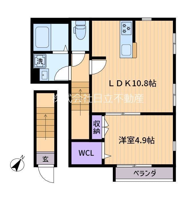 サザンガーデン渋谷本町 202 間取り図
