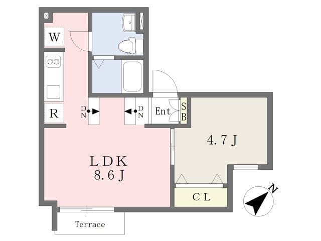 LAPiS後楽園 101 間取り図