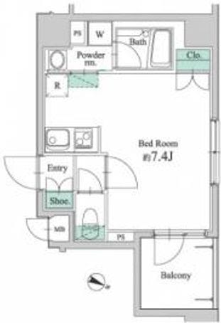 LEXE AZEST 亀戸 702 間取り図