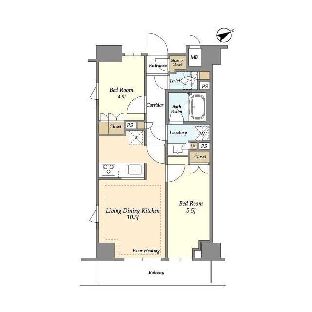 市谷台町坂フロント 0806 間取り図