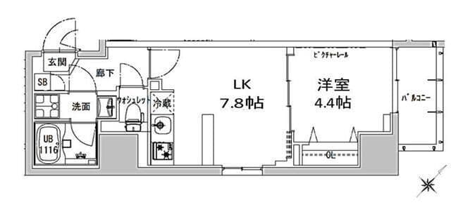 S-RESIDENCE神田avance 903 間取り図