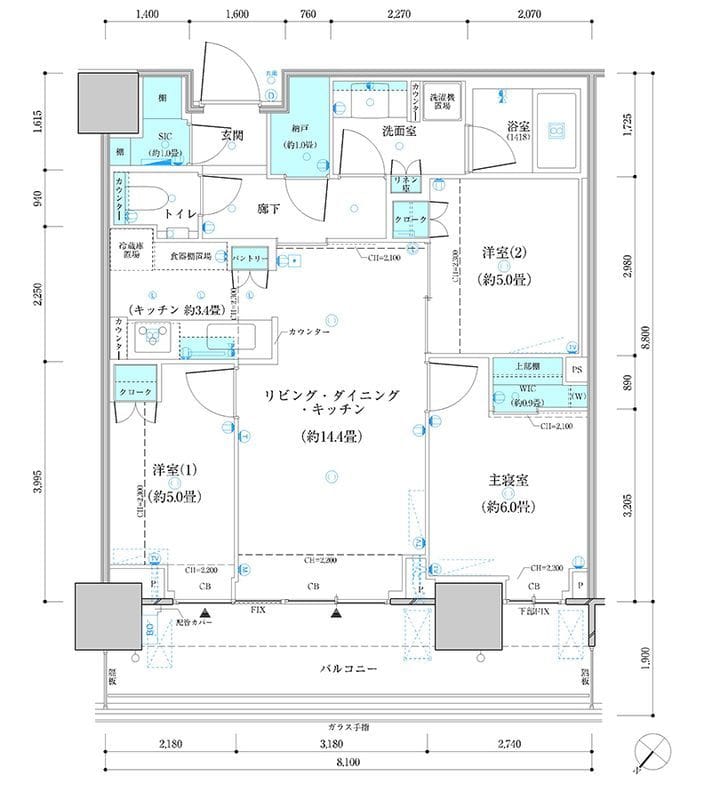 パークタワー勝どき ミッド棟 2212