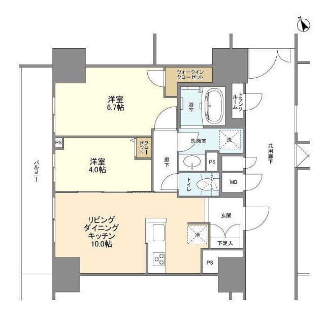 BLESS蔵前 1201 間取り図