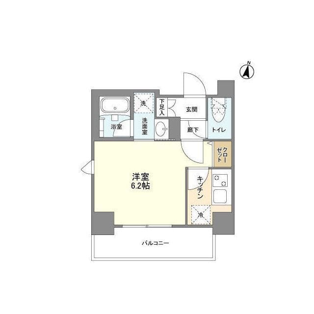 ビィ・フォルマ中延 401 間取り図
