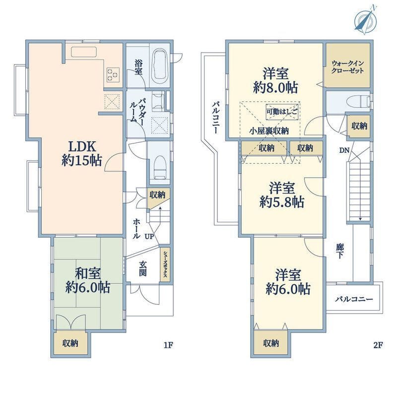 宮前2丁目戸建 29.8万円/なし/入力なし 間取り図