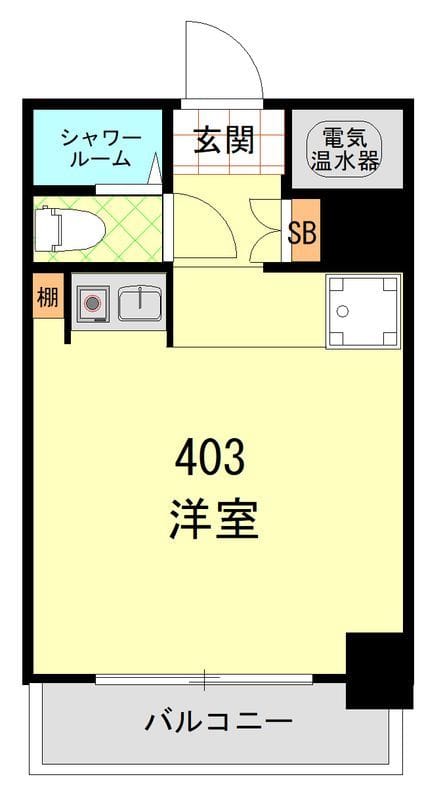 中銀第2新橋マンシオン 403 間取り図
