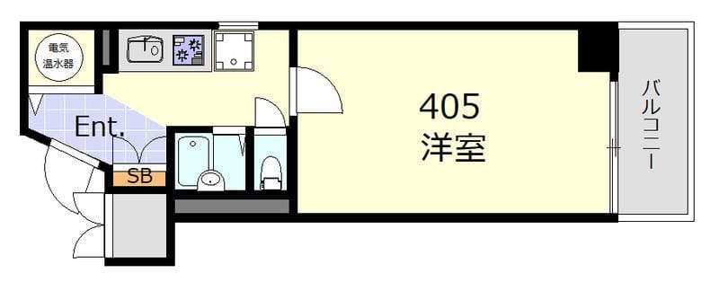 中銀第2新橋マンシオン 405 間取り図