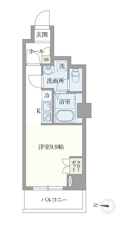 オープンブルーム押上 0204 間取り図