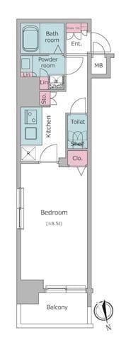 レジディア銀座東 0608