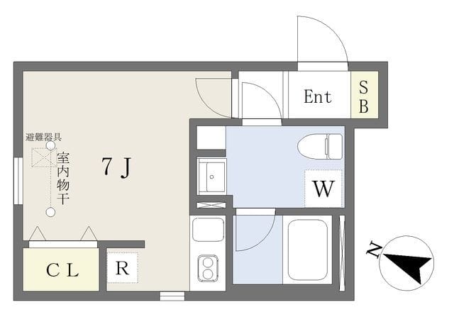 RARE代々木 201 間取り図