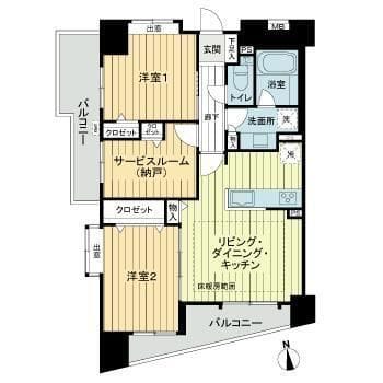 ライオンズステーションプラザ練馬 0205 間取り図