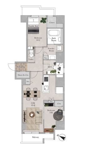 レジディア板橋本町プレイス 1402