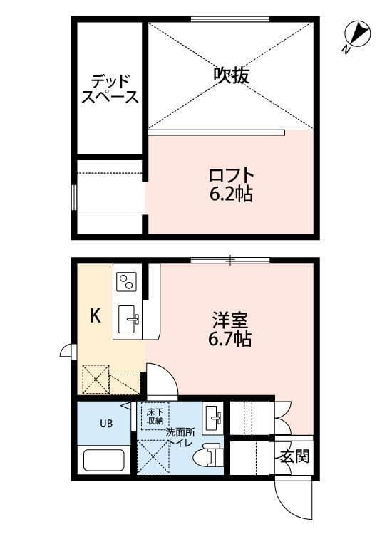 プリマ反町壱番館 102 間取り図